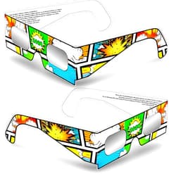 Gravitis Comic Style Solar Eclipse Glasses 2024 -AAS Approved, ISO Certified, Durable Plastic, Safe Sun Viewing for All Ages (2)