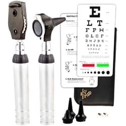 Zyrev 2 in 1 Otoscope Oph Set - Perfect for Nursing & Medical Students with Carry Case, Sight Chart & Replacement Ear Speculums