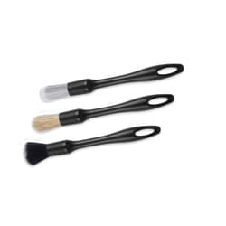 IVYRISE Ultra Soft Brush Set, Comfortable Grip and Scratch-Free Cleaning for Exterior, Interior Panels, Emblems, Badges, Gauge Cluster, Infotainment Screen (Black)