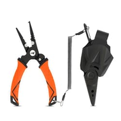 KastKing Paradox Fishing Pliers, Angled Fish Lip Gripper, Saltwater Resistant 420 Stainless Steel Fishing Tools, Fishing Pliers Hook Remover with Ergonomic Handle, Fishing Gifts for Men