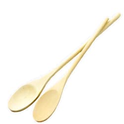 Chef Craft Select Maple Solid Spoon, 12 and 14 inch 2 Piece Set, Natural