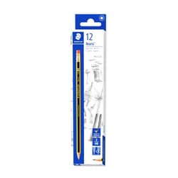STAEDTLER 122-HB Noris Graphite Pencils with Eraser-Tip - HB (Box of 12)