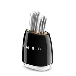 SMEG Stainless Steel Knife Block Set