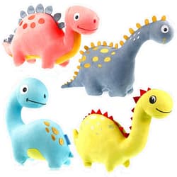 Aoriher 4 Packs Dinosaur Stuffed Animal Cute Dinosaur 9 Inch Plush Toys Adorable Soft Toy for Kids Baby Birthday Party Favors