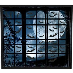 CocoHut 200PCS Halloween Window Clings Bat Decal Stickers - Halloween Party Decorations Supplies(10 Sheets)