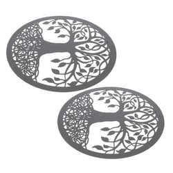 BESPORTBLE 2pcs Wall Hanging Indoor Decor Outdoor Decor Living Room Decoration Wall Decoration Tree Wall Art Family Tree Hanging Tree Wall Decor Hanging Wall Art Kitchen Decorations Wall Iron