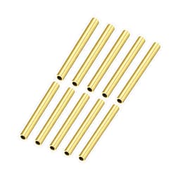 METALLIXITY Brass Tube (3mm OD x 0.5mm Wall T x 30mm L) 16Pcs, Craft Tubing - for Home Decoration, DIY Handicraft