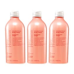 Hey Humans Rosewater Ginger Moisturizing Body Wash with Natural Ingredients & Jojoba Oil | Clean, Vegan, Sulfate Free Bath & Body Wash for Women | Recyclable Bottle, 14 fl. oz. - Pack of 3