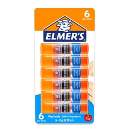 Elmer's Re-Stick Glue Sticks, 8 grams, Washable, 6 Count