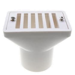 LUORNG 2.5 Inch White Floor Drain Swimming Pool Water Overflow Outlet Main Drain Cover Replacement Fittings