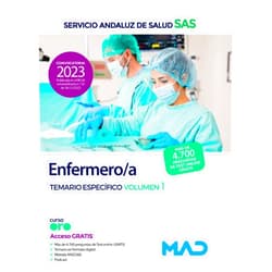 Spanish Edition by 7 EDITORES (Author), DOMINGO GOMEZ MARTINEZ (Author), JOAQUIN TORRES MORENO (Author), LUIS FERNANDO RODRIGUEZ SUAREZ (Author), Mª JOSE GARCIA BERMEJO (Author), ROCIO CLAVIJO GAMERO (Author), CARMEN SILVA GARCIA (Author), MIGUEL A. RICO CORRAL (Author), CLAUDIO BUENO MARISCAL (Author), JOSE CARLOS CARRILLO GONZALEZ (Author), JOSÉ LUIS GARRIDO VELA (Author), LUIS SILVA GARCIA (Author), LIDIA MARINA PONCE MARTINEZ (Author), DAMIÁN MUÑOZ SIMARRO (Author), AGUSTIN MIGUEZ BURGOS (Author), RAFAEL SANTIAGO SOUTO FERNÁNDEZ (Author), DOMINGO MUÑOZ ARTEAGA (Author), ANTONIO CABALLERO OLIVER (Author), HERMINIA ANDRADES ROMERO (Author), JUAN MANUEL GIL RAMOS (Author), CABELLOS-NOCQ CAROLINA TESSAINER (Author) & 18 more Enfermero/a del Servicio Andaluz de Salud. Temario específico volumen 1