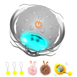 AUKL Interactive Cat Toys Ball Super Drive Electric Cat Toy Automatic Rolling Robotic Car Motion Activate