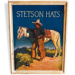 DREAM BIG PRINTABLES Stetson Hats Art Print - 8x10 (Unframed) | Vintage Charm for Modern Spaces | Vintage Decor | Farmhouse Wall Decor | Aesthetic Room Decor