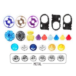 STJOYOPY 27 Pieces Bey Metal Fusion 4D Gyro Game Accessories Spinning top Toys Parts