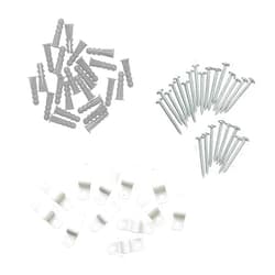 ClosetMaid 7561 Shelf Clips for Concrete Installation, 12-Pack , White