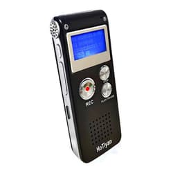HoTiyan Digital Voice Recorders 8GB Audio Recorder Voice Activated Recorder for Lectures, Meetings, Interviews Recording Device Tape Recorder with Microphone USB Cable, MP3 Player (8GB)