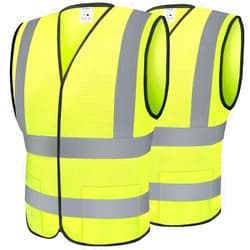 TICONN 2PK/4PK Reflective Safety Vest, High Visibility Vest with Reflective Strips for Men Women, Meets ANSI II