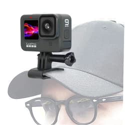 SUREWO Baseball Hat Clip Mount Baseball Cap Clamp Quick Release Mount Compatible with GoPro Hero 13 12 11 10 9 8 7 6 5 Black,DJI Osmo Action 5 pro/4/3/2,AKASO/Crosstour/Campark and More