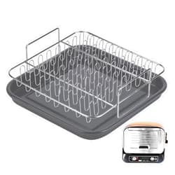 Favfully Dedicated Bacon Rack Cooking Tray For Ninja Woodfire Pizza Oven OO101, Pro XL, OG800 and OG900 Series Grill, Bacon RackSausages Rack Specially Designed For Ninja, Stainless Steel Baking Rack