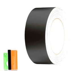 EZAUTO WRAP 2 in x 50 FT Matte Black Vinyl Wrap Kit Sticker Decal for Black Out Chrome Remove Window Trim Door Trim Self-Adhesive Air Release Waterproof and Scratch DIY