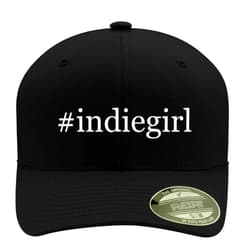 Tracy Gifts #indiegirl - Hashtag Men's Flexfit Baseball Hat Cap