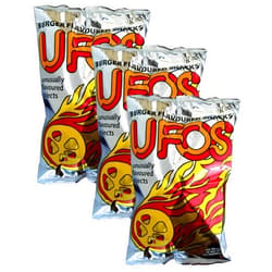 Generic UFO'S Snacks - Burger Flavored Snacks (Pack Of 3 x 200g) Crunchy Snacks From FIJI, Family Size FijiProduct.com