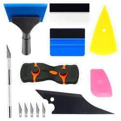 YXGOOD Car Window Tint Application Tools Kit, 8 Pcs Vehicle Glass Protective Film Installing Tool Car Window Film Squeegee Automotive Film Scrapers Window Tint Tools (8)