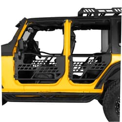 Hooke Road for Jeep JK Trail Doors Offroad Steel Tube Doors Compatible with 2007-2018 Jeep Wrangler JK Unlimited 4-Door Sahara Rubicon Sport