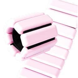 Spectent Ankle & Wrist Weights for Women – Adjustable Silicone Wrist & Ankle Weights, Wearable Arm/Leg Set for Pilates, Yoga, Walking & Strength Training (1 or 2lbs Pair Black or Pink)