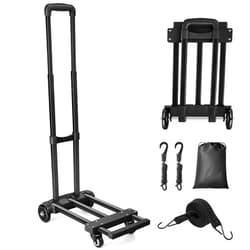 KEDSUM Folding Hand Truck, 290 lbs Heavy Duty Dolly Cart & Luggage Cart for Moving, Lightweight and Solid Construction Utility Hand Truck Dolly Compact for Luggage, Travel, Moving and Office Use
