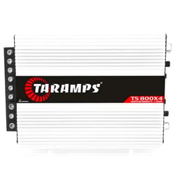 Taramp's Taramps TS 800x4 Car Audio Multichannel Amplifier 800 Watts Rms 2 Ohms 4 Channel 2 Bridged Channel Full Range Crossover, RCA/High Level Input, Class D