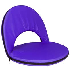 Trademark Innovations Portable Multiuse Adjustable Recliner Stadium Seat, 1 Count (Pack of 1), Purple