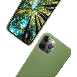 eplanita Eco iPhone 12 Pro Max Mobile Phone Case, Biodegradable Plant Fibre and Soft TPU, Drop Protection Cover, Eco Friendly Zero Waste (iPhone 12 Pro Max, Khaki)