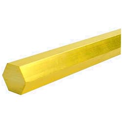 Wzqwzj Brass Hex Bar Rod, Width 8mm to 10mm, Length 500mm,8mm