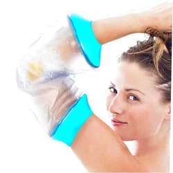 Divvsck PICC Line Shower Cover, PICC Line Covers for Upper Arm, Reusable Waterproof IV & PICC Line Sleeve Protector for Chemotherapy Treatment, Broken Wound Elbow for bath Shower