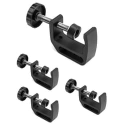 QWORK Universal C-Clamp for Desk Mount, 4 Pack Heavy Duty Versatile Clamps 1/4