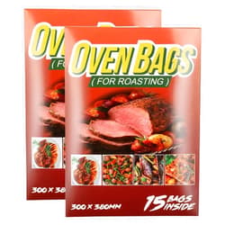 THEAKO 30Counts Cooking Roasting Bags Suitable Size (12 x 15 Inch) Oven for Chicken Meat Fish and Vegetable, PACK Counts