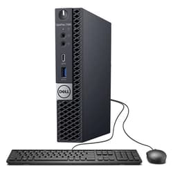 Dell OptiPlex 7060 Micro Desktop Business PC, Intel Core i5-8500T 2.1GHz, 16GB, 512GB SSD, USB Type-C, Windows 11 (Renewed), Black