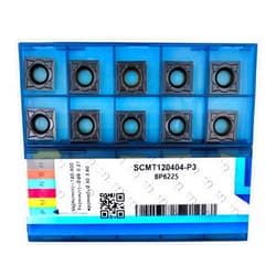 CDBP CNC Carbide Inserts SCMT 431 Scmt 120404 for Metal Cutting Steel, SCMT Square Turning Insert, 10 PCS