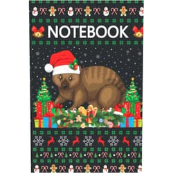 NK Jass Press Christmas Notebook: Christmas-Themed Quokka Journal ‐ Christmas Notebook Gift Idea For Quokka Lovers ‐ Quokka Santa Ugly Notebook Design