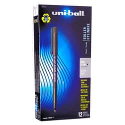 uni-ball 60143 Onyx Roller Ball Stick Dye-Based Pen Black Ink Fine Dozen