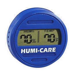 Humi-care Round Digital Hygrometer - Blue by Humi-care