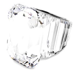 Swarovski Lucent cocktail ring, Octagon cut, Clear, size 8