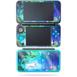 MIGHTY SKINS MightySkins Glossy Glitter Skin for Nintendo New 2DS XL - Unicorn Fantasy | Protective, Durable High-Gloss Glitter Finish | Easy to Apply, Remove, and Change Styles | Made in The USA