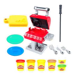 Format: Accessory Play-Doh Kitchen Creations Grill 'n Stamp Playset for Kids 3 Years and Up with 6 Non-Toxic Modeling Compound Colors and 7 Barbecue Toy Accessories