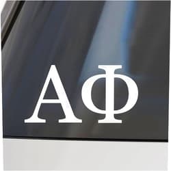 Sorority Shop Alpha Phi Car Decal Sticker- Greek Letters Design, Officially Licensed Alpha Phi Sorority Window Sticker