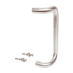 BRIXWELL Solid Offset Pull Handle Aluminum Material, Brushed Stainless Steel Finish, 9