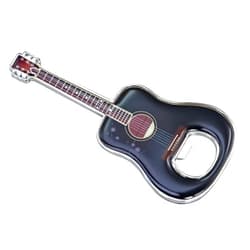 LanHong 1 Piece/Set Bottle Opener Beer Guitar Shaped Bottle Opener Guitar Gift Kitchen Gadgets for Drinkers Music Guitar Lover (Black 2)