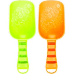 Shindel 2PCS Beach Shovels for Kids, Heavy Duty Plastic Shovel Colorful Sand Shovels for Toddlers Outdoor Digging Gardening Sand Tray Toys