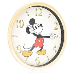 Accutime Mickey Mouse 871776 Retro Art Master Wall Clock White